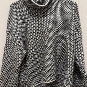 Christian Siriano Monochrome Cowl Neck Sweater
